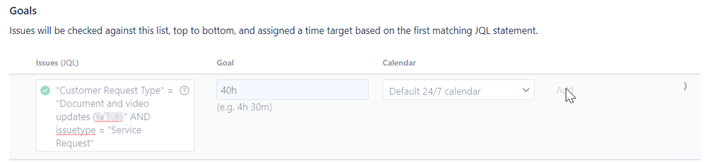 JQL Goal setup Issue-Service Desk.png