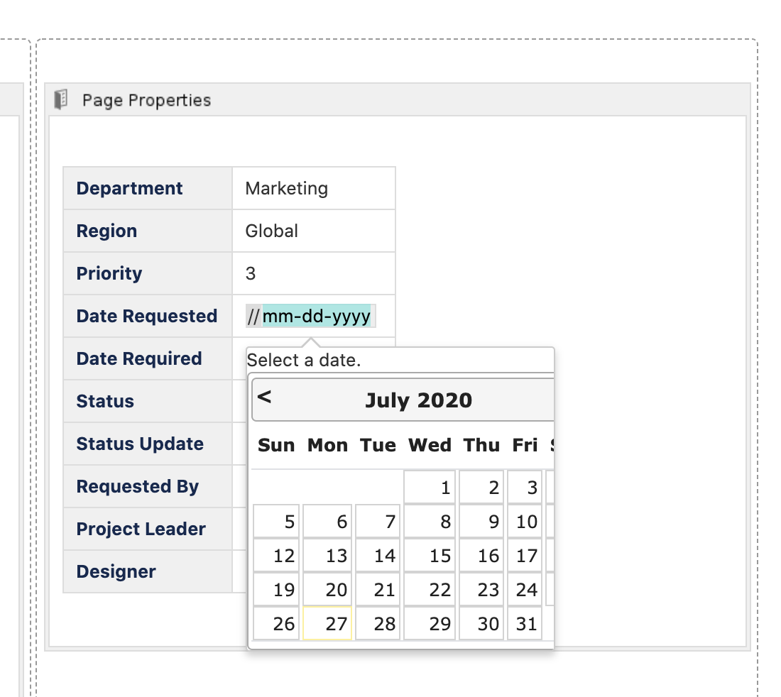 The date picker is clipping and is not easily func...