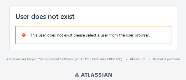 jira-margareta user does not exist.JPG