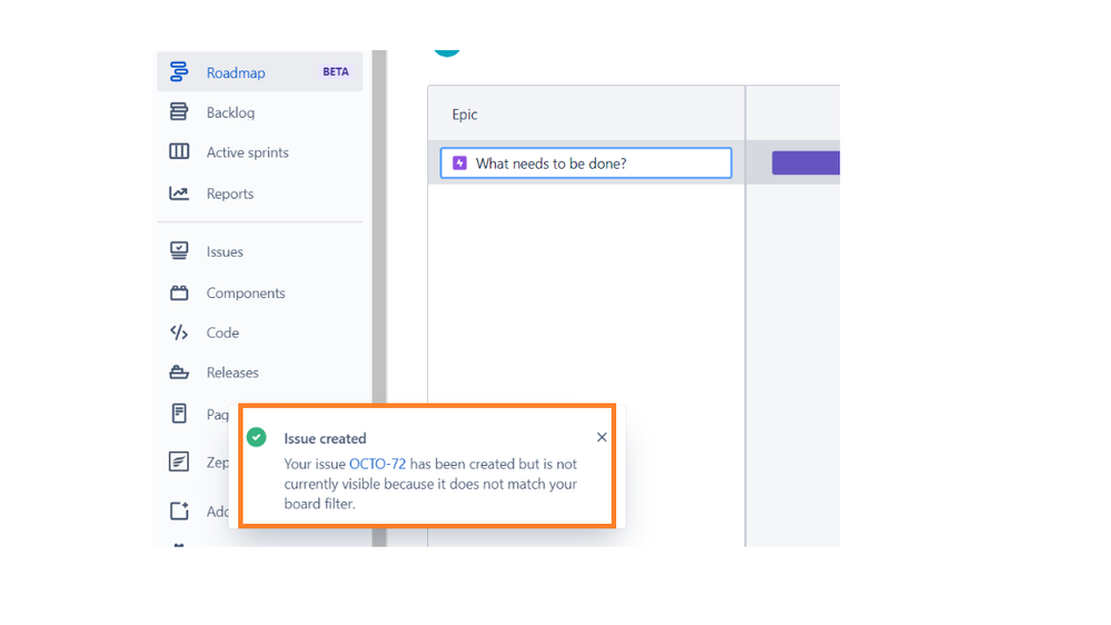 Trouble in configuring Epics on Roadmap.png