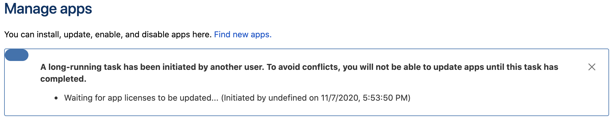 Unable to install any app