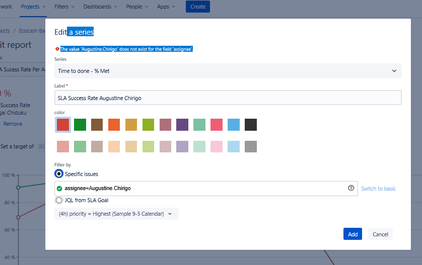 Adding Agent on Jira Report.PNG