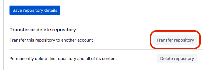 How send my repository of account free to my accou...