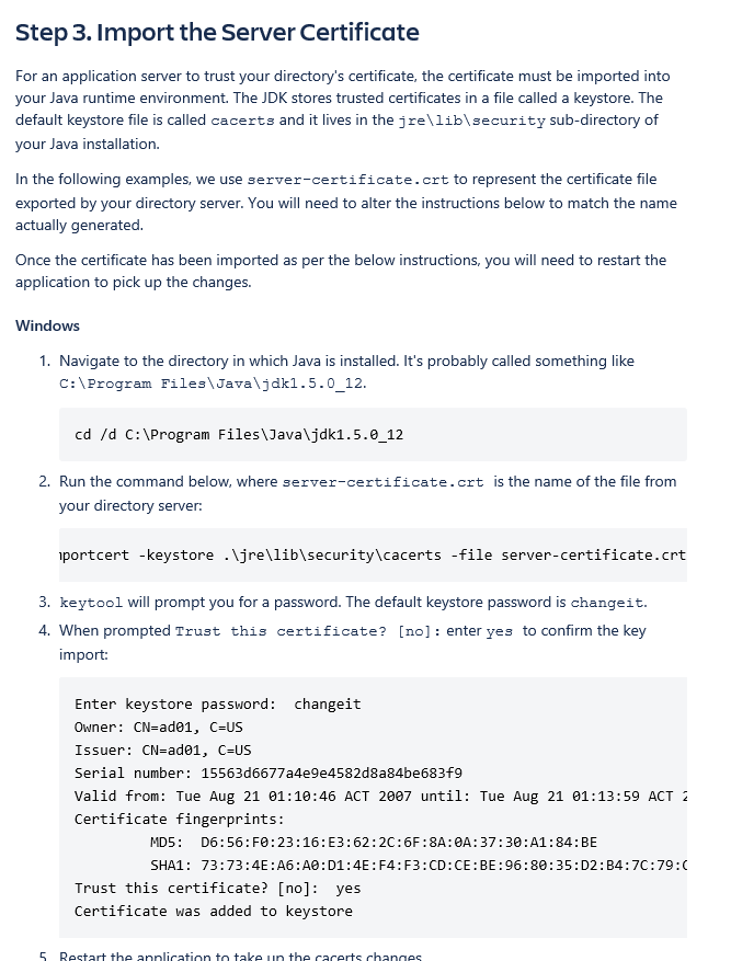 Jira_Import the server certficate.png
