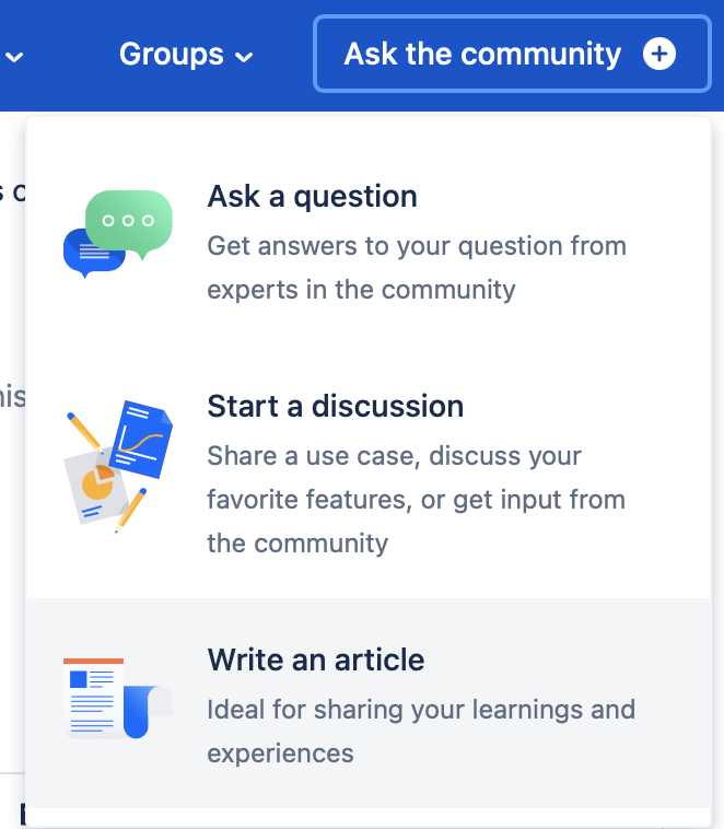 In the Community there are articles, can I add an ...