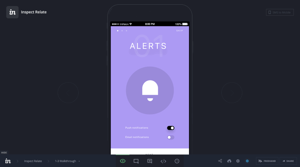 creating a comment on InVision(1).gif