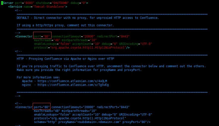 Modify server.xml file information.jpg