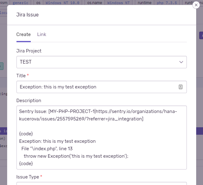 sentry_create_issue.png