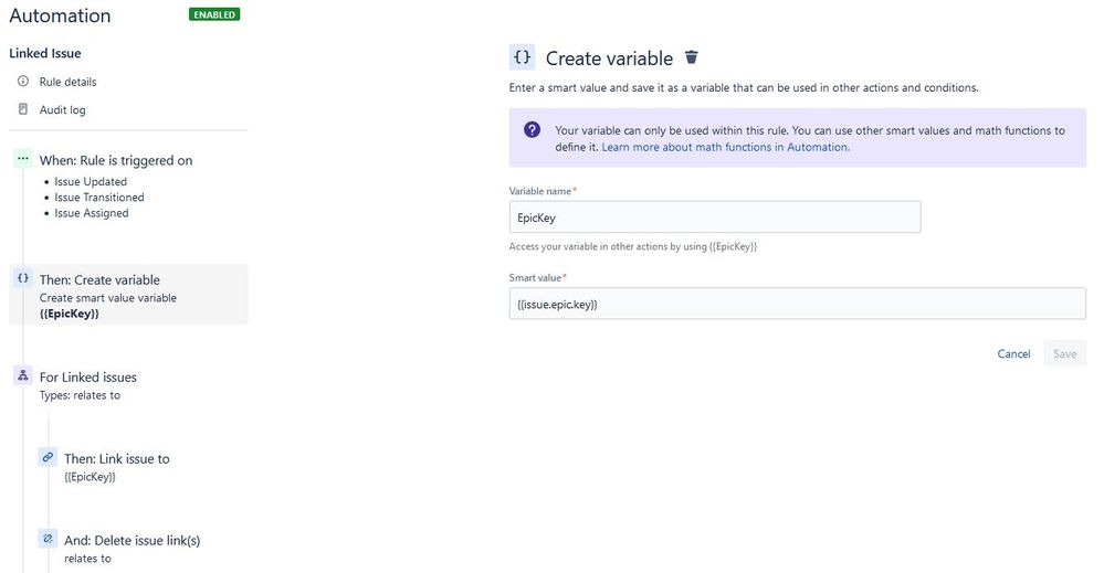 Relink to Epic from Story.JPG