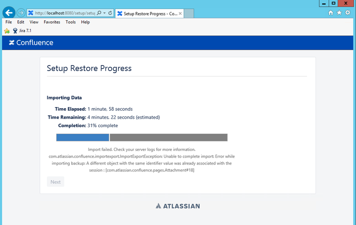 Confluence 6.7 Restoration Failure.png