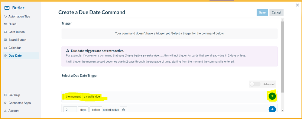 trello butler due date trigger.PNG