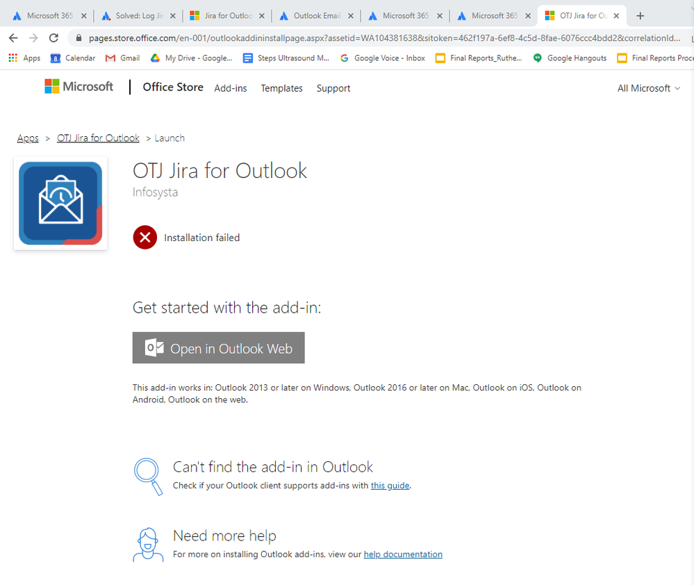OTJ Jira for Outlook Installation Failed Error 02152022V1.png