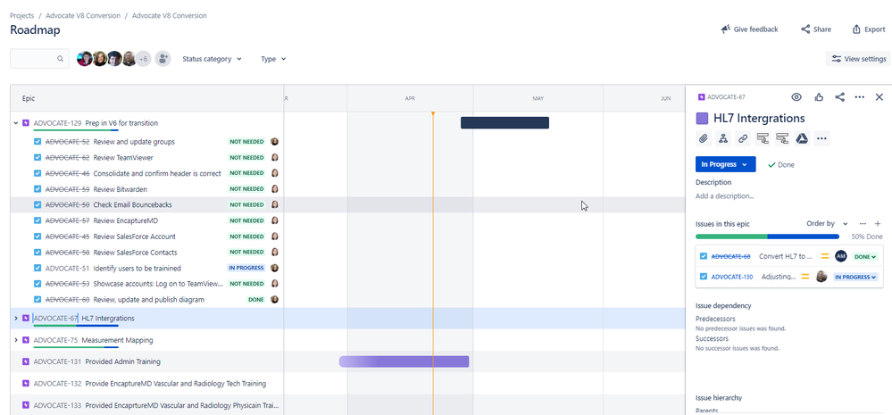 2022-04-21 16_50_13-Advocate V8 Conversion - Roadmap - JIRA.png