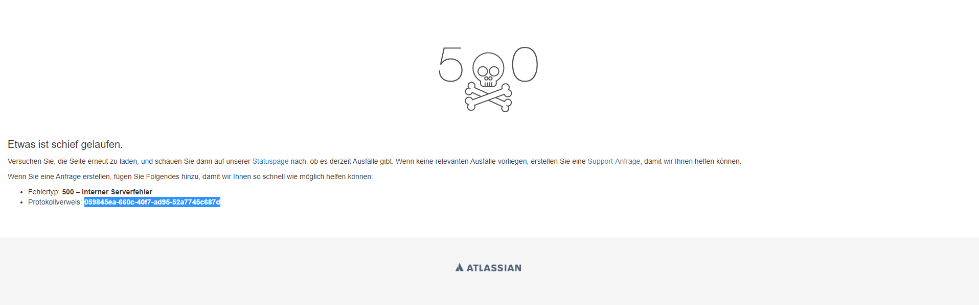 Solved: Error 500 when changing scheme for project