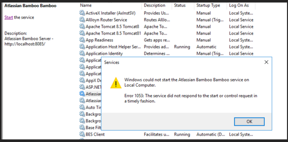 1053 error- Bamboo as windows service.PNG