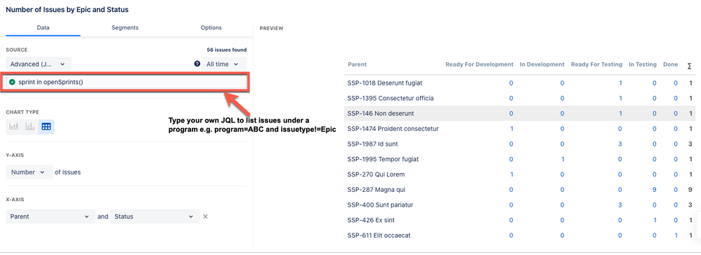 number of issues by epic and status.png