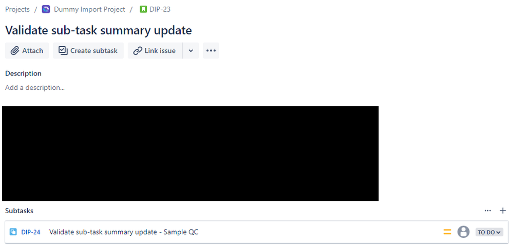 Update Subtask Summary - Test 1.png
