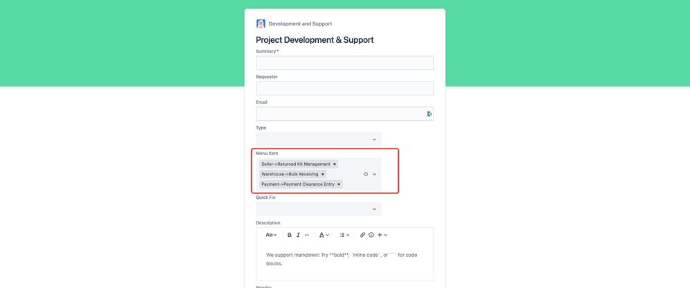 Screenshot of Form submission - Development and Support - Jira.jpg