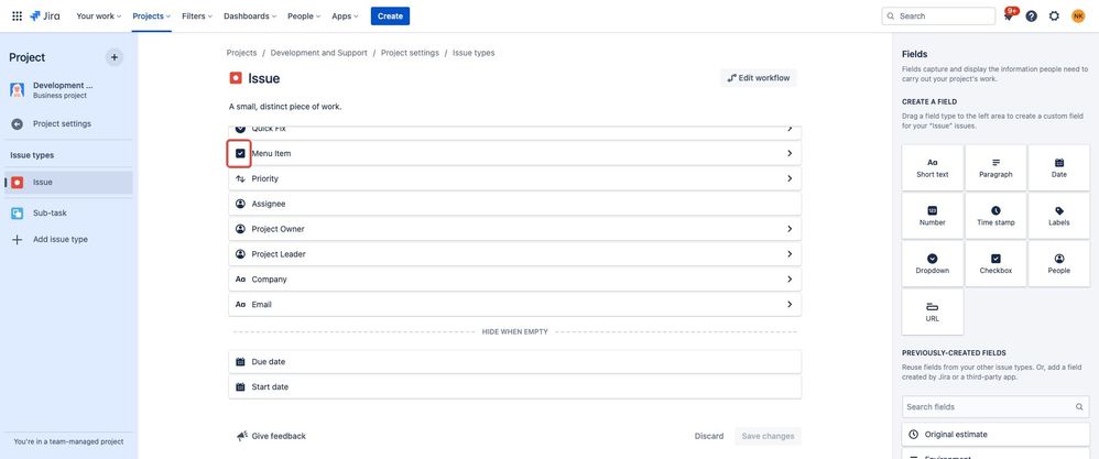 Screenshot of Development and Support - Issue types - Jira (1).jpg