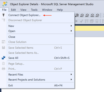 SQL Server Management Studio Object Explorer.png
