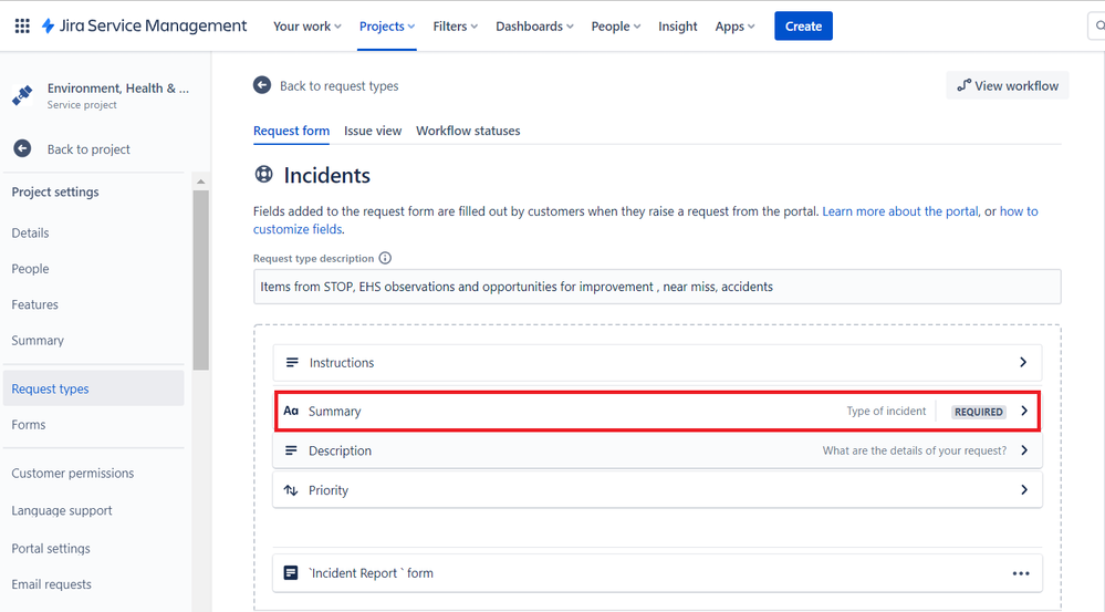 Summary field to drop down menu for Incident type.png