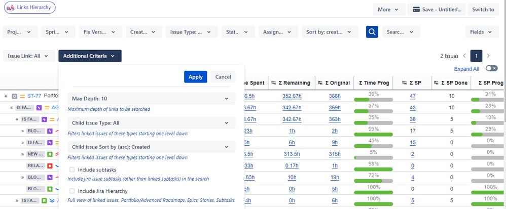 Links HIerarchy_Additional Criteria.PNG