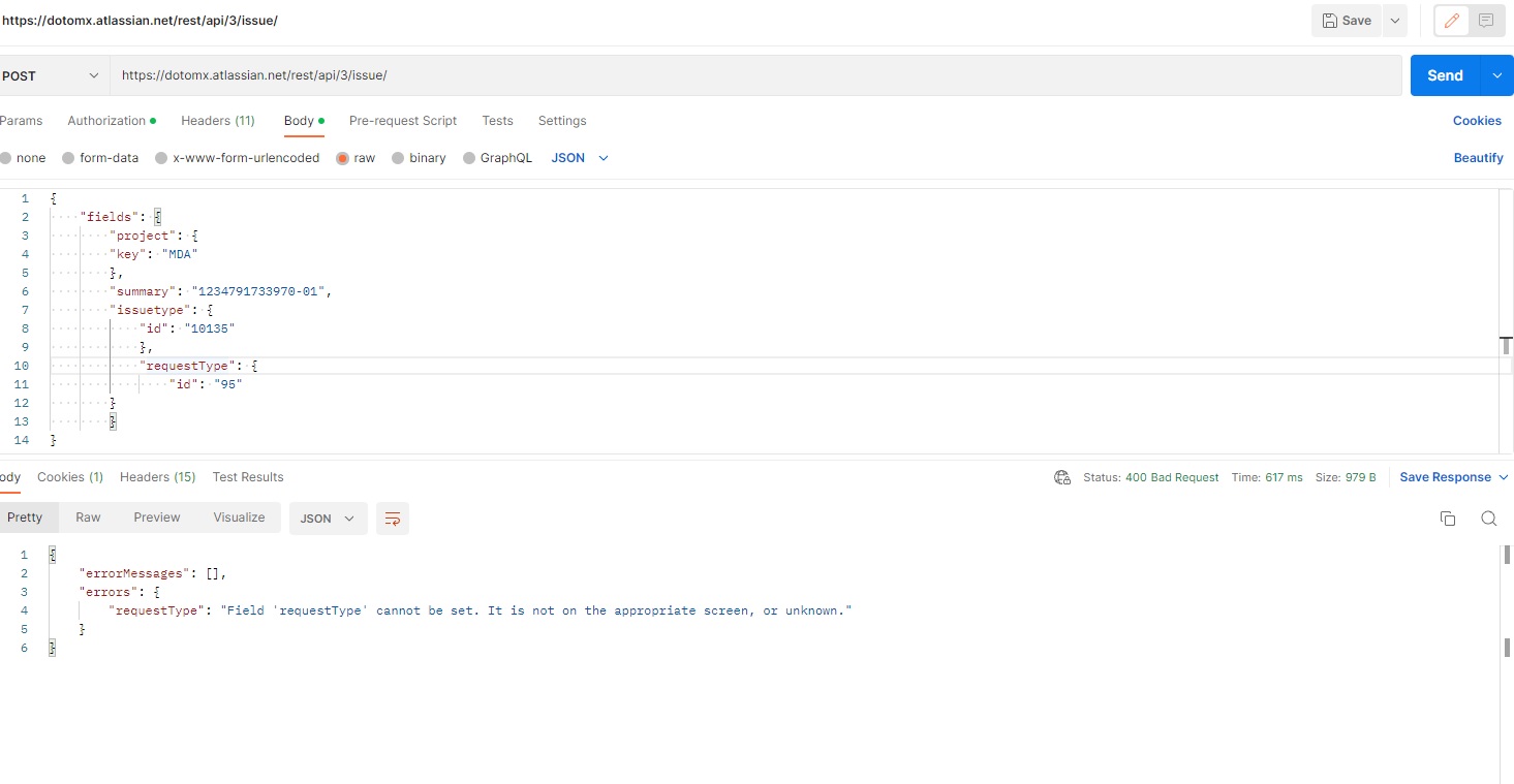 Solved: How can you tell the api what type of ticket reque...