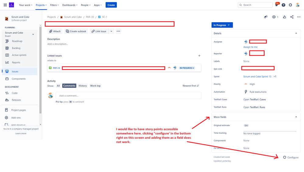 scrum and coke ticket with no story points.png