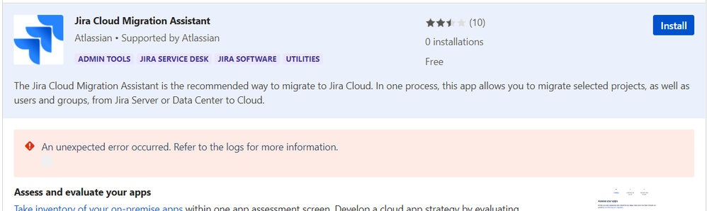 jira migration unable to install.png