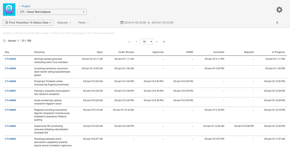 tisCloud_FirstTransitionToStatusDate_Report.png