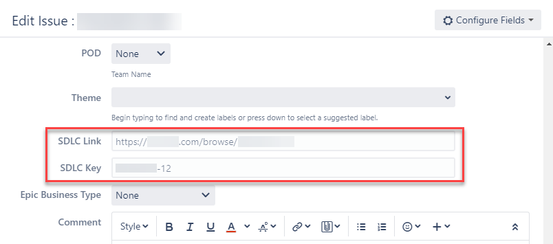 Jira Software Issue with associated SDLC Link.png