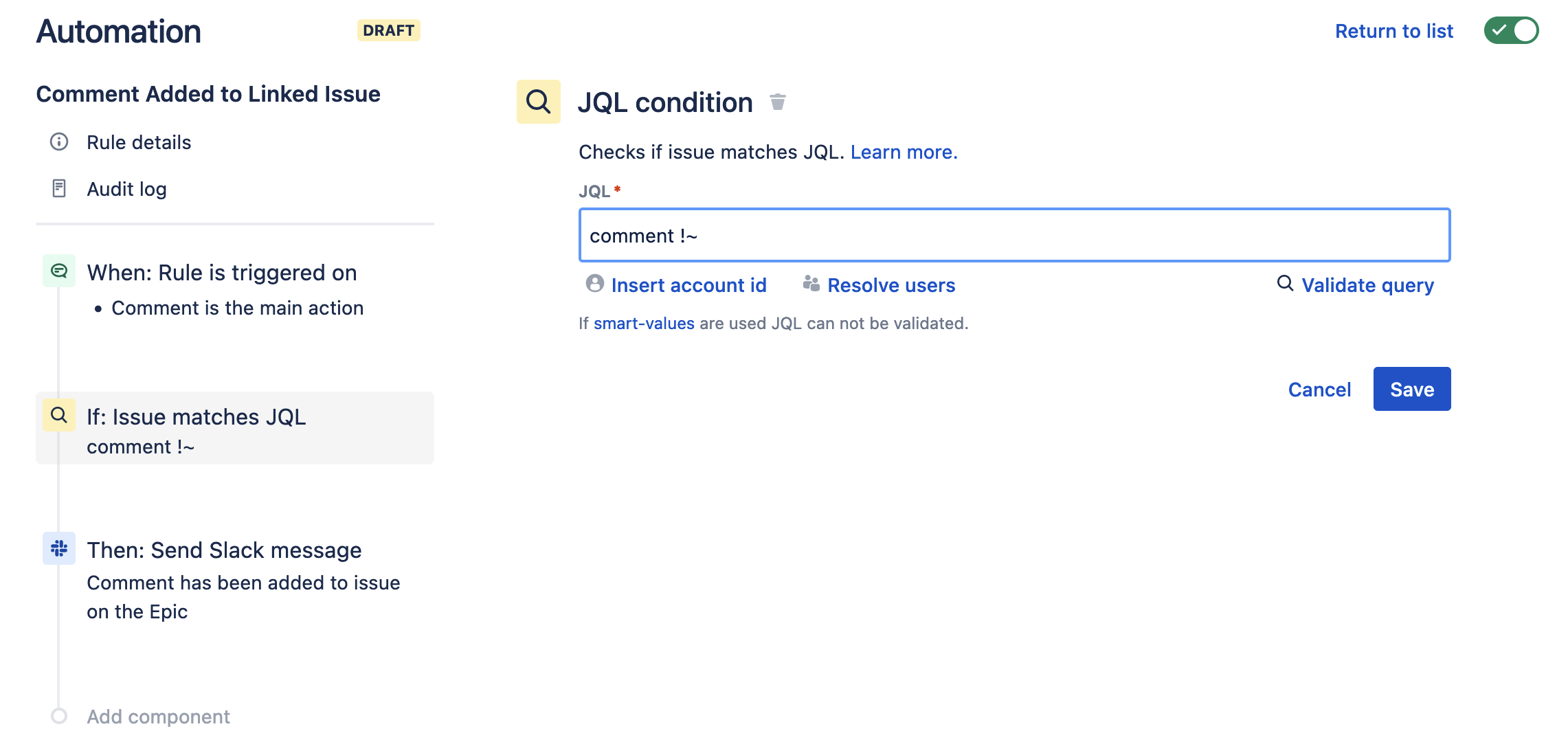 Filtering out Locked Comments JQL