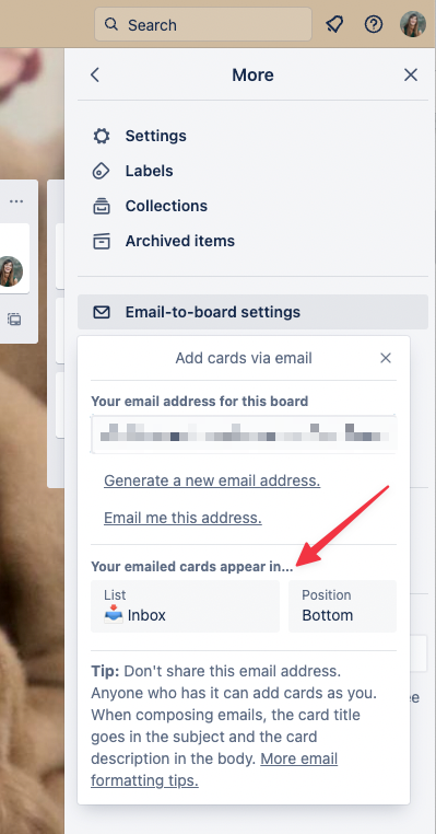Emmail to board settings.png