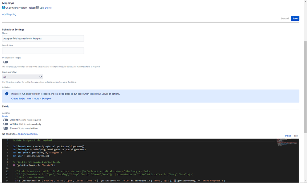 Behaviour Assignee field required on In Progress.png