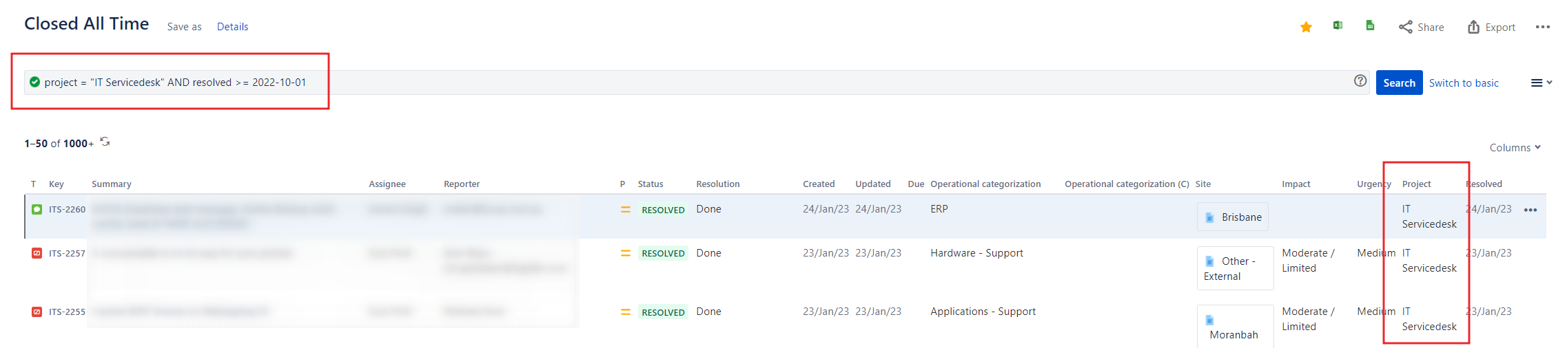 Solved: View all open SM tickets in one dashboard