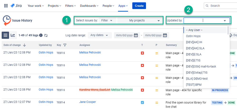 Jira history changes for few projets.png