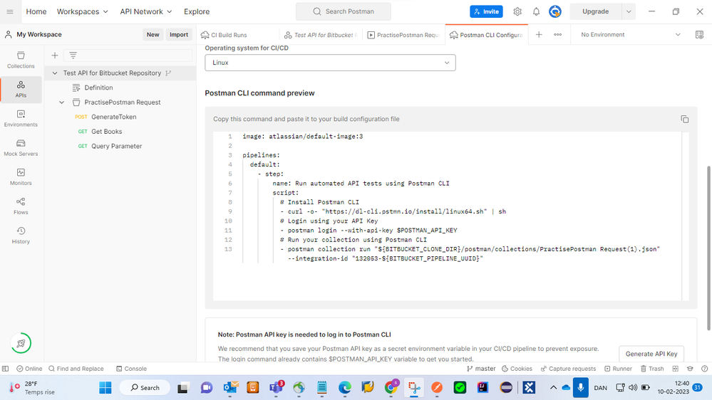 Postman CLI configuration part 2 for postman.png