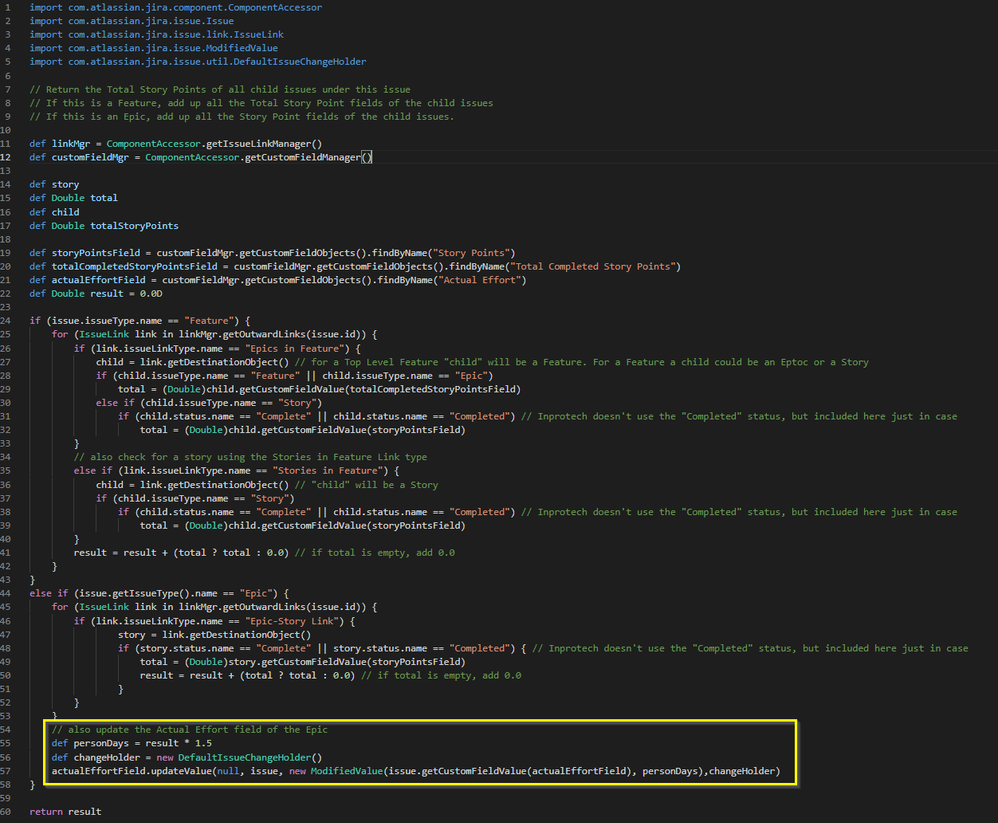 Script for Total Completed Story Points field and Actual Effort field.png