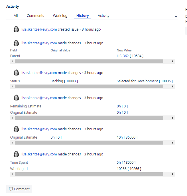 Time tracking - remaining estimate displays wrong