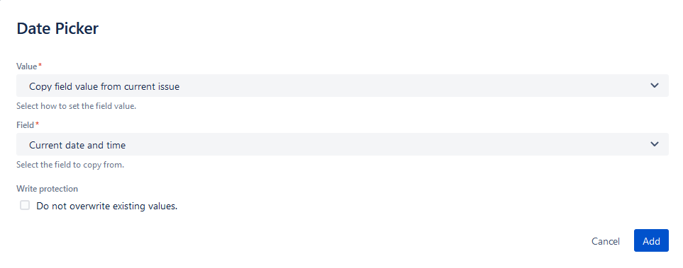 Solved: post function to update custom field of date picke...
