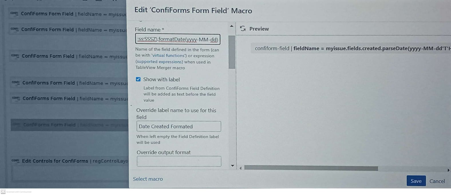 Solved: Confiform: Formatting dates pulled from Jira