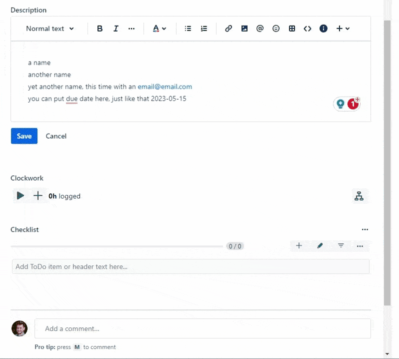 Text to checklist items.gif