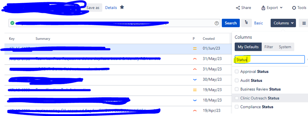 Status is not showing.PNG