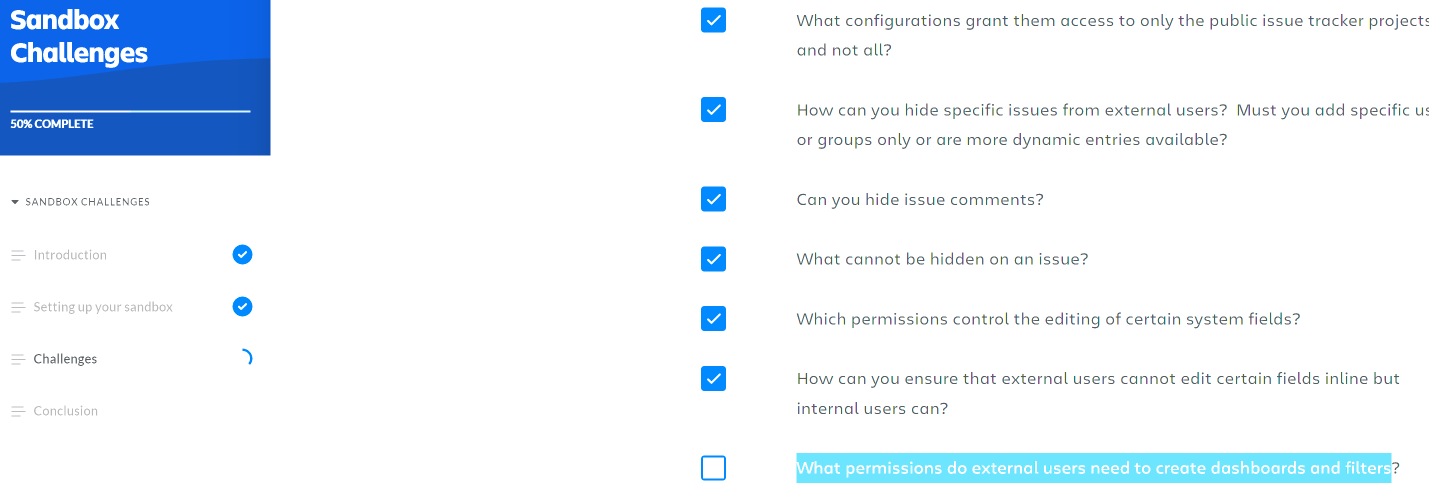 Solved: What permissions do external users need to create