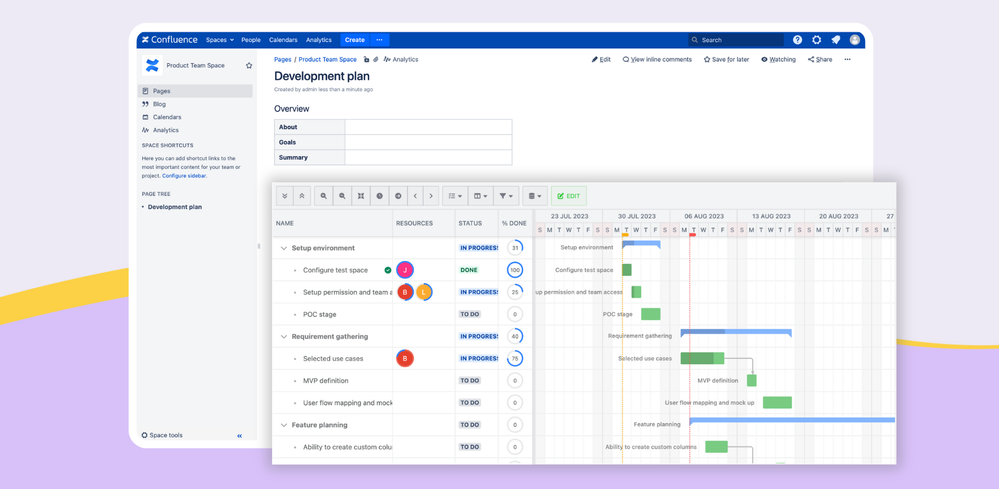 Gantt chart planner in confluence.png