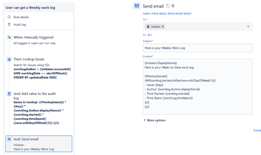 worklog automation_send email with now.withDayOfWeek date filter if statement.png