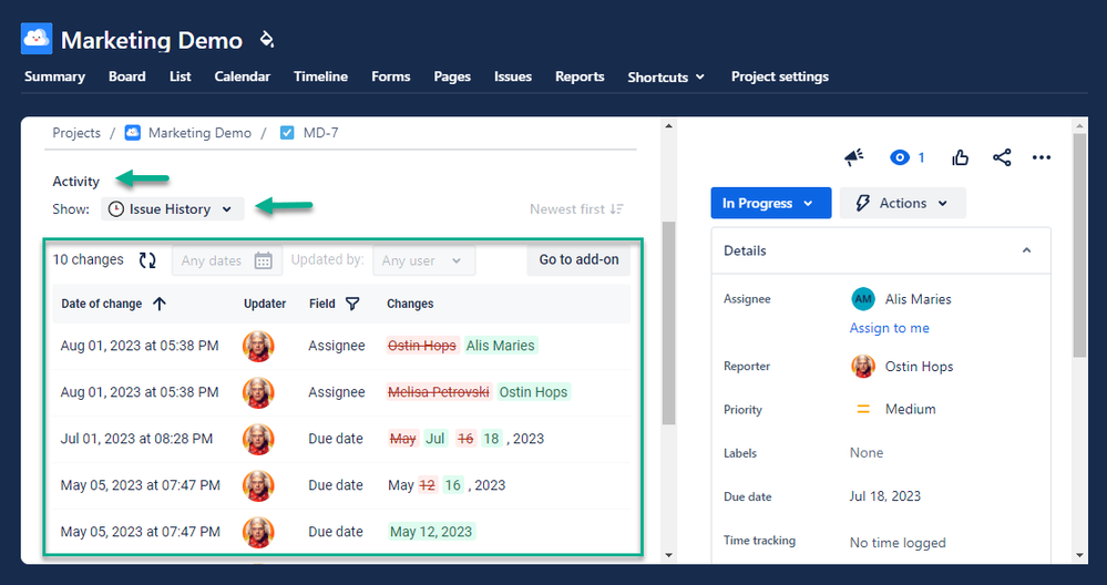 issue history panel view.png