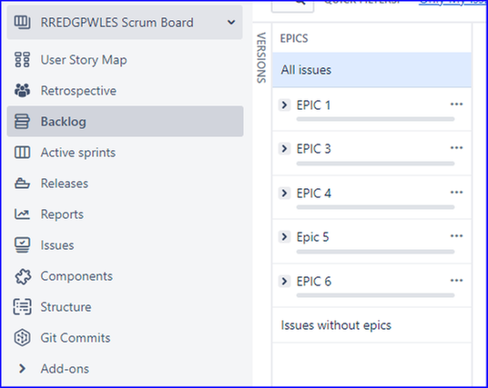 jira scrum board epics not in EPICs panel.png