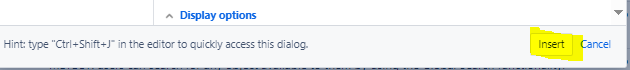 When I click on insert nothing changes.PNG