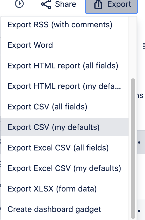 Solved Can We Export Specific Issue Columns